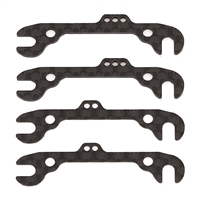 Associated RC12R6 FT Front Ride Height Shims, graphite (4)