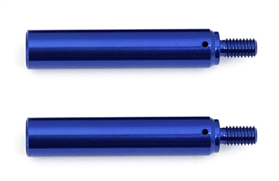 Associated RC10F6 Damper Tubes, blue aluminum (2)