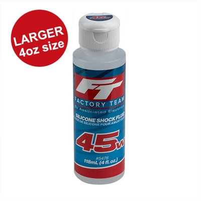 Associated 45 Weight Silicone Shock Oil, 4oz.