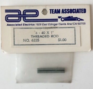 .Associated Vintage RC10 4-40x1" Upper Threaded Tie Rods