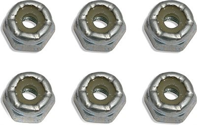 Associated 4-40 Locknuts, Steel (6)
