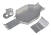 Associated RC10CC Chassis, Nose Plate, Motor Plate, silver