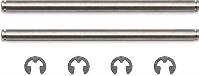 Associated RC10 Rear Inner Hinge Pins With E-Clips (2 + 4)