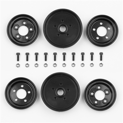Associated RC10 Front Wheels, Black Jay Halsey
