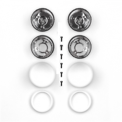 Associated RC10 Rear Wheels, Chrome Jay Halsey
