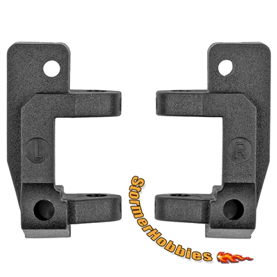 Associated RC10 Front Caster Blocks, 25 Deg, Black