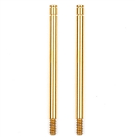 Associated RC10 FT Shock Shaft-Gold, 1.02" Stroke (2)