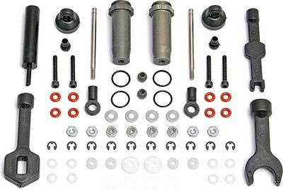 Associated 1.02" Racing Shock Kit, (2Hard Anodized, Teflon Coated