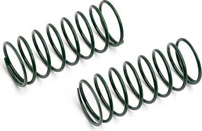 Associated Front Shock Springs-Green (2) 3.50 Lb.