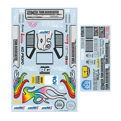 Associated RC10 '89 Stealth Car Masami Edition Decal Sheet
