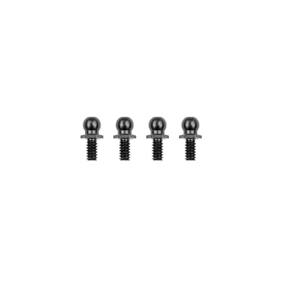 Associated RC10 Ballstuds 5.3mm, Short Neck, Black
