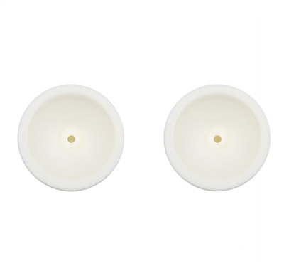 Associated RC10 Team Car Rear 2.0" Rims, White (2) for 1/4" taper axle