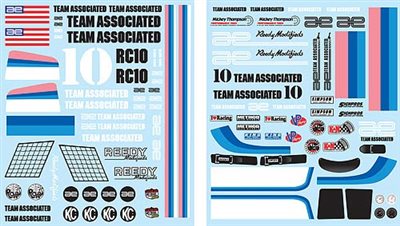 Associated RC10 Classic Decal Set