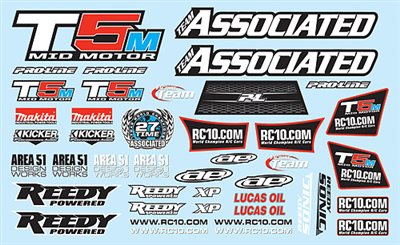 Associated T5M Decal Sheet