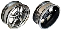 Associated DR10 Front Rims, black chrome (2)