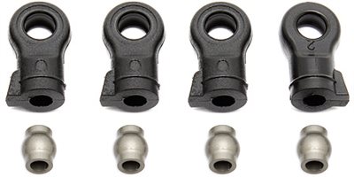 Associated Prosc 4x4 16mm Shock Rod Ends And Suspension Ball (4 Each)