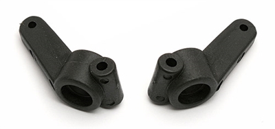 Associated RC10 Inline Steering Blocks & Rear Hub Carriers 0 Deg, Black (2)