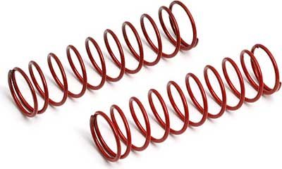 Associated Truck Front Shock Springs-Red, 3.90 Lb. (2)