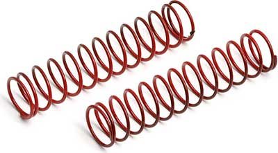 Associated Rear Shock Springs-Red, 3.03 Lb. (2)