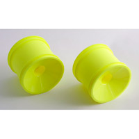 Associated RC10GT2 Front Dish Rims, yellow (2)