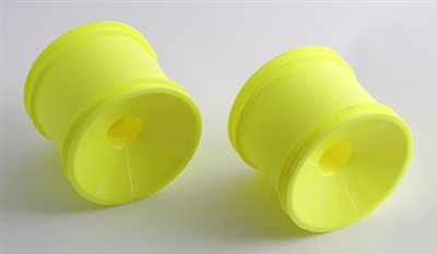 Associated RC10GT2 Front Dish Rims, yellow (2)