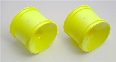 Associated RC10GT2 Rear Dish Rims, Yellow (2)