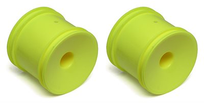 Associated T4.2/T5M 12mm Hex Dish Rims, Yellow, Fits Front or Rear (2)