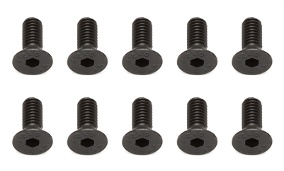 Associated RC8B3 M4 x 10mm Flat Head Countersunk Screws (10)