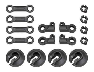 Associated RC8B4 Shock Spring Cups and Rod Ends