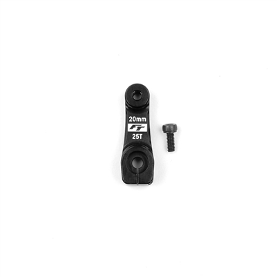 Associated RC8 FT Aluminum Clamping Servo Horn, 25t, 20mm, -2mm Offset