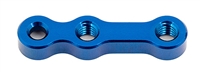 Associated RC10F6 Front Wing Plate, blue aluminum