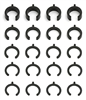 Associated Shock Pre-Load Clips, 4 Sizes