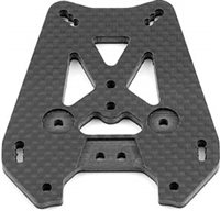 Associated RC8/RC8RS Rear Shock Tower, Woven Carbon Fiber
