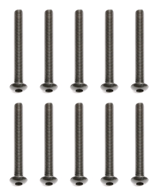 Associated RC8/RC8RS Button Head Cap Screws, 3 x 26mm (10)