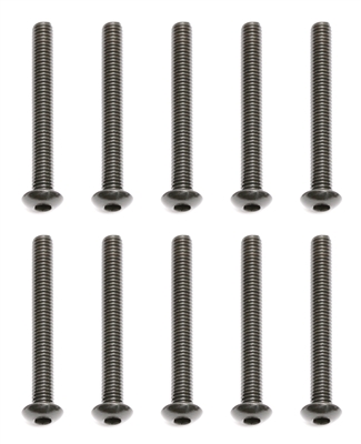 Associated RC8/RC8RS Button Head Cap Screws, 3 x 26mm (10)