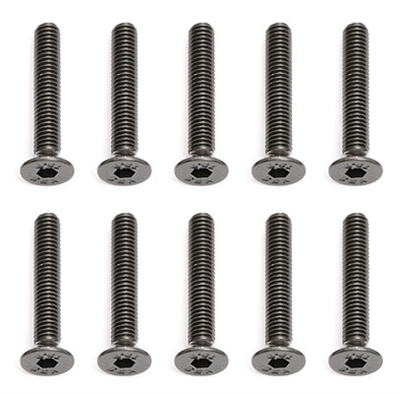 Associated RC8/RC8RS/RC8T Flat Head Cap Screws, 3 x 18mm (10)