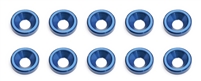 Associated Blue Countersunk Washers (10)