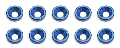 Associated Blue Countersunk Washers (10)