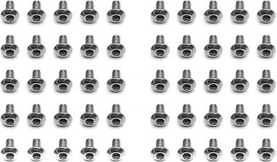 Associated SC8 Button Head Cap Screws-2 x 4mm, Silver (50)