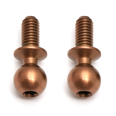 Associated SC10 4x4 TiN Heavy Duty Ball Studs, 6mm (2)