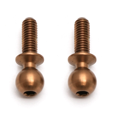 Associated SC10 4x4 TiN Heavy Duty Ball Studs, 8mm (2)