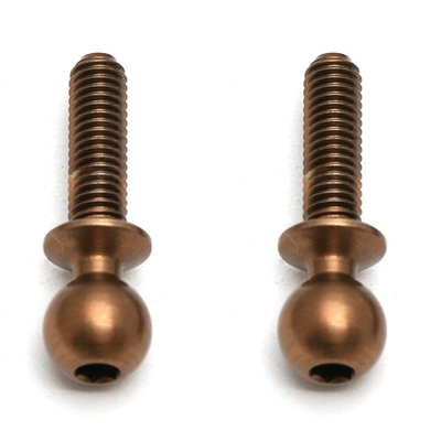 Associated SC10 4x4 TiN Heavy Duty Ball Studs, 10mm (2)