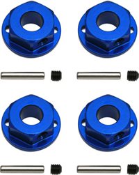 Associated SC10 4x4 Aluminum Wheel Hex Set, Blue (4)