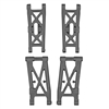 Associated RB10 Retro Suspension Arm Set, Gray