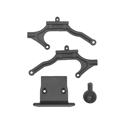 Associated RB10 Body Mount Set, Gray