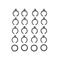 Associated RB10 Retro Shock Spring Clips, Gray