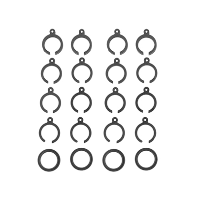 Associated RB10 Retro Shock Spring Clips, Gray