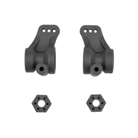 Associated RB10 Retro Rear Hubs and Wheel Hexes, Gray