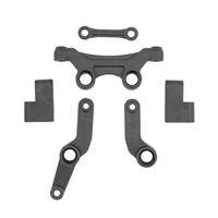 Associated RB10 Retro Steering Bellcrank Set, gray