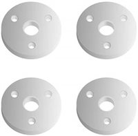 .Associated 12mm Flat Shock Pistons, 3 Hole x 1.4mm (4)